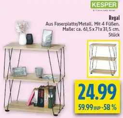 diska KESPER Regal Angebot