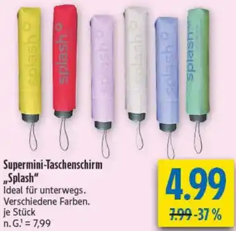 diska Supermini-Taschenschirm „Splash" Angebot