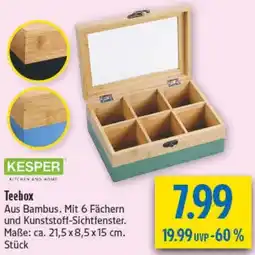 diska KESPER Teebox Angebot