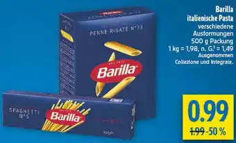 diska Barilla italienische Pasta Angebot