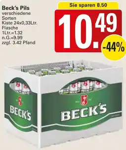 WEZ Beck's Pils Angebot