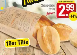 WEZ Schäfer's Weizenbrötchen Angebot