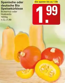 WEZ Spanische oder deutsche Bio Speisekürbisse Angebot