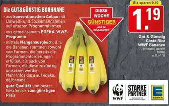 WEZ Gut & Günstig Costa Rica WWF Bananen Angebot