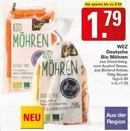 WEZ WEZ Deutsche Bio Möhren Angebot