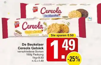 WEZ De Beukelaer Cereola Gebäck Angebot