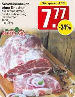 WEZ Bauern Gut Schweinenacken ohne Knochen Angebot