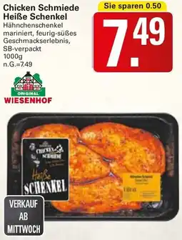 WEZ WIESENHOF Chicken Schmiede Heiße Schenkel Angebot