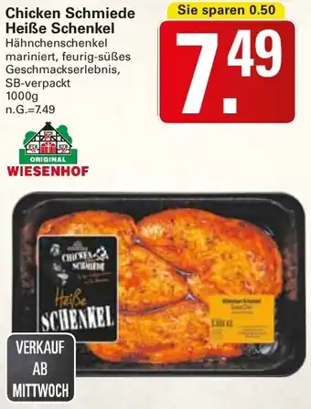 WEZ WIESENHOF Chicken Schmiede Heiße Schenkel Angebot