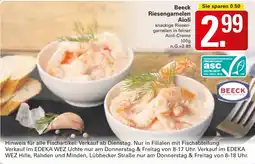 WEZ Beeck Riesengarnelen Aioli Angebot
