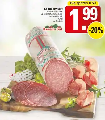 WEZ Bauern Gut Sommerwurst Angebot