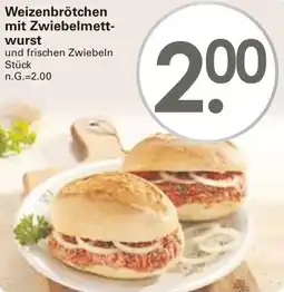 WEZ Weizenbrötchen mit Zwiebelmettwurst Angebot