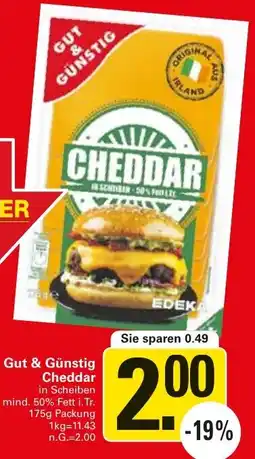 WEZ Gut & Günstig Cheddar Angebot