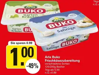 WEZ Arla Buko Frischkäsezubereitung Angebot