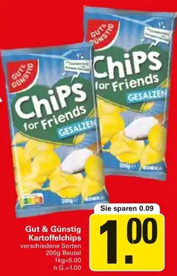 WEZ Gut & Günstig Kartoffelchips Angebot