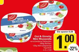 WEZ Gut & Günstig Mini Mozzarella Angebot