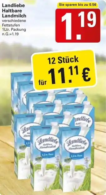 WEZ Landliebe Haltbare Landmilch Angebot