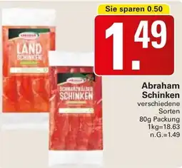 WEZ Abraham Schinken Angebot