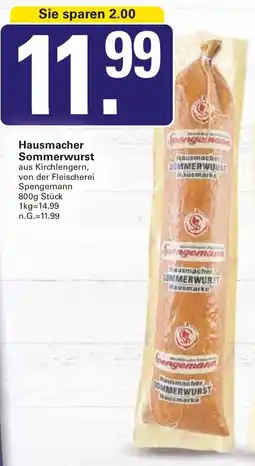 WEZ Hausmacher Sommerwurst Angebot