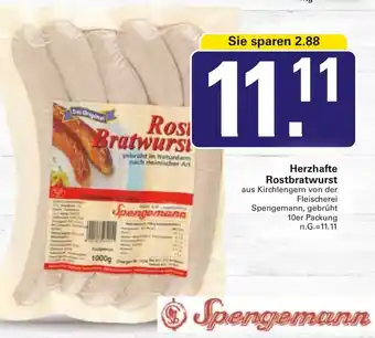 WEZ Spengemann Herzhafte Rostbratwurst Angebot
