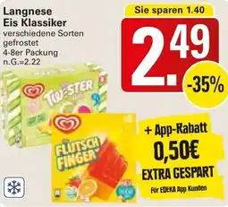 WEZ Langnese Eis Klassiker Angebot