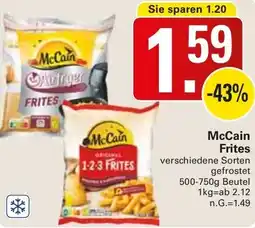 WEZ McCain Frites Angebot