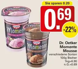 WEZ Dr. Oetker Momente Mousse Angebot