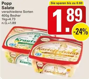WEZ Popp Salate Angebot