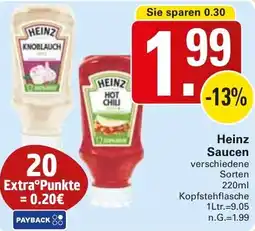 WEZ Heinz Saucen Angebot