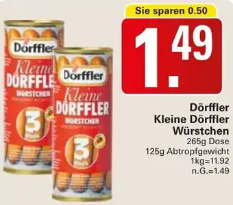 WEZ Dörffler Kleine Dörffler Würstchen Angebot