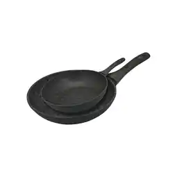 Netto Marken-Discount Bratpfannen-Set ø20cm + ø28cm mit ergonomischem Holzgriff Angebot