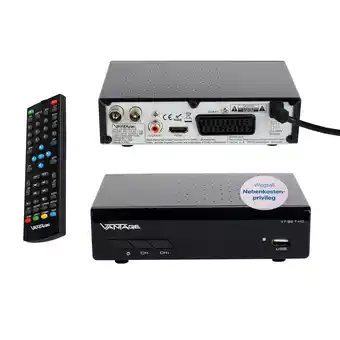Netto Marken-Discount Vantage VT-92 DVB-T2 Receiver, Full HD 1080p, HDMI und SCART Angebot