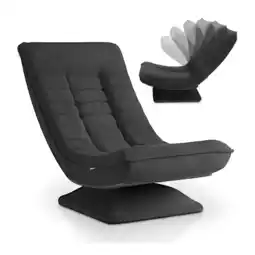 Netto Marken-Discount Juskys Relaxsessel Korsika - ergonomisch, 360° drehbar, 5-lagige Polsterung, klappbar - Cord Grau Angebot