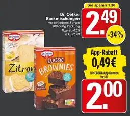 WEZ Dr. Oetker Backmischungen Angebot