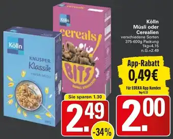 WEZ Kölln Müsli oder Cerealien Angebot