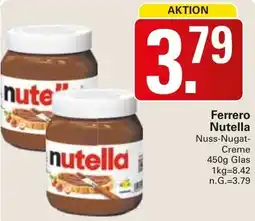 WEZ Ferrero Nutella Angebot