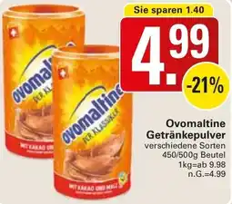 WEZ Ovomaltine Getränkepulver Angebot
