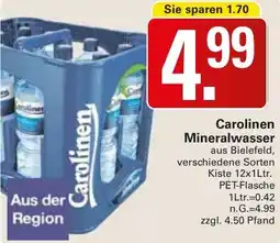 WEZ Carolinen Mineralwasser Angebot