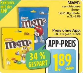 WEZ M&M's Angebot