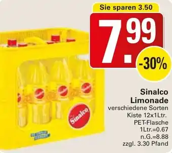 WEZ Sinalco Limonade Angebot