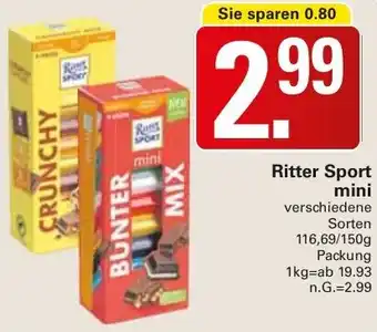 WEZ Ritter Sport mini Angebot