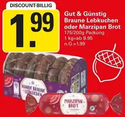 WEZ Gut & Günstig Braune Lebkuchen oder Marzipan Brot Angebot