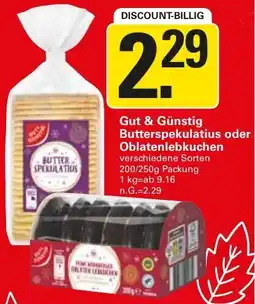 WEZ Gut & Günstig Butterspekulatius oder Oblatenlebkuchen Angebot