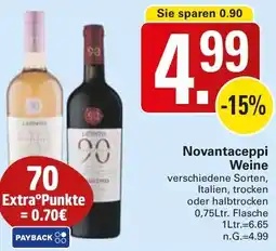 WEZ Novantaceppi Weine Angebot