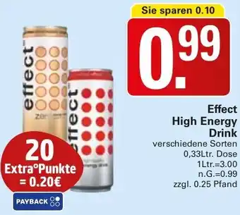 WEZ Effect High Energy Drink Angebot