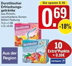 WEZ Durstlöscher Erfrischungsgetränke Angebot