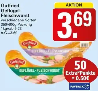 WEZ Gutfried Geflügel Fleischwurst Angebot