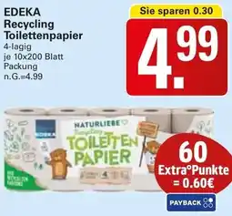 WEZ EDEKA Recycling Toilettenpapier Angebot