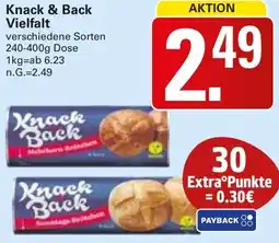 WEZ Knack & Back Vielfalt Angebot