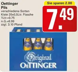 WEZ Oettinger Pils Angebot